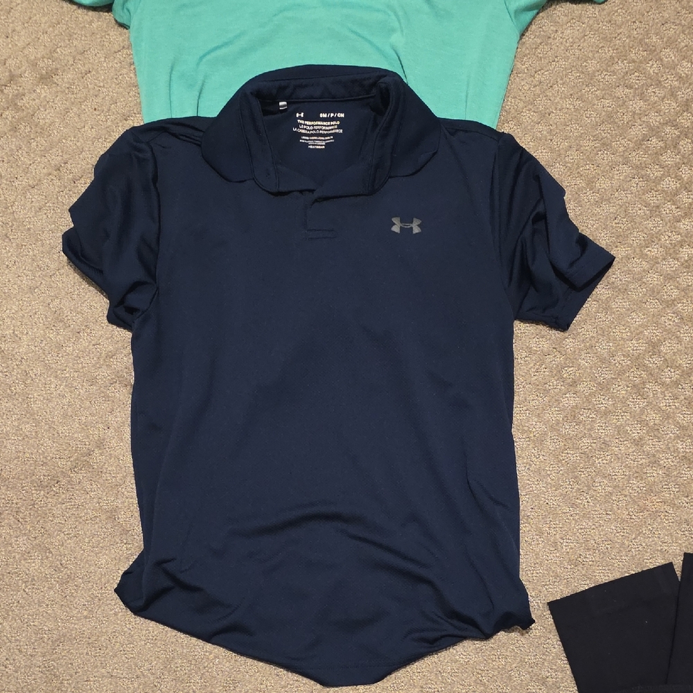 Under Armour Dark Blue Polo Shirt. The Price Is For All Shirts Posted